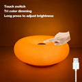 Bauhaus table lamp USB plug bedroom bedside lamp living room dining room decoration donut ambient light（Not glass）