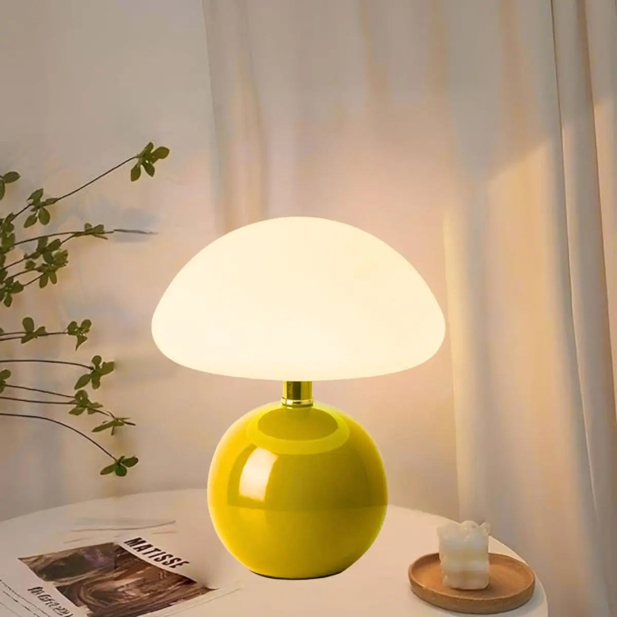 A pink/orange/red/white/beige USB socket decorative table lamp for room light decorative lamp, night light, desk light.