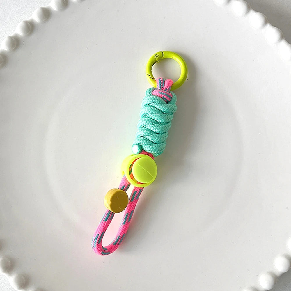 Stylish Braided Keyring for Phone & Keys